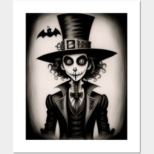 Halloween Spooky Character Gothic Art Posters and Art